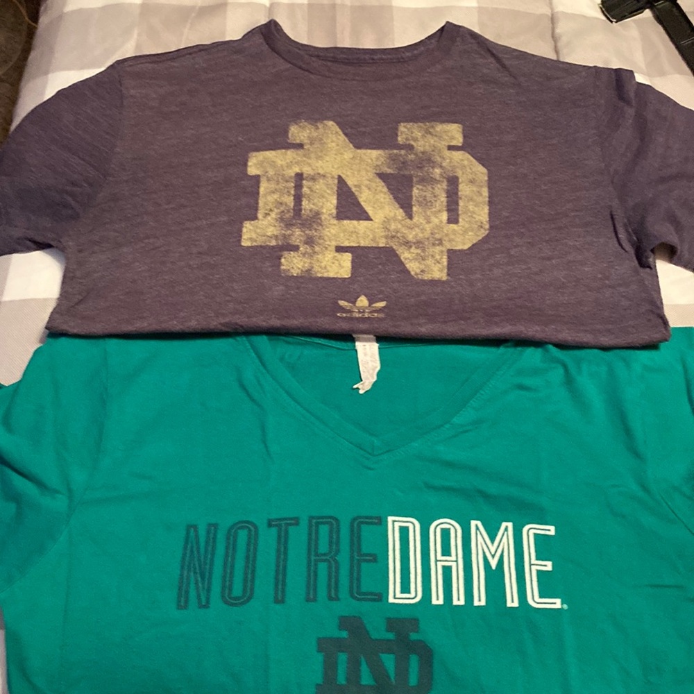 Set of 2 Notre Dame t-shirts